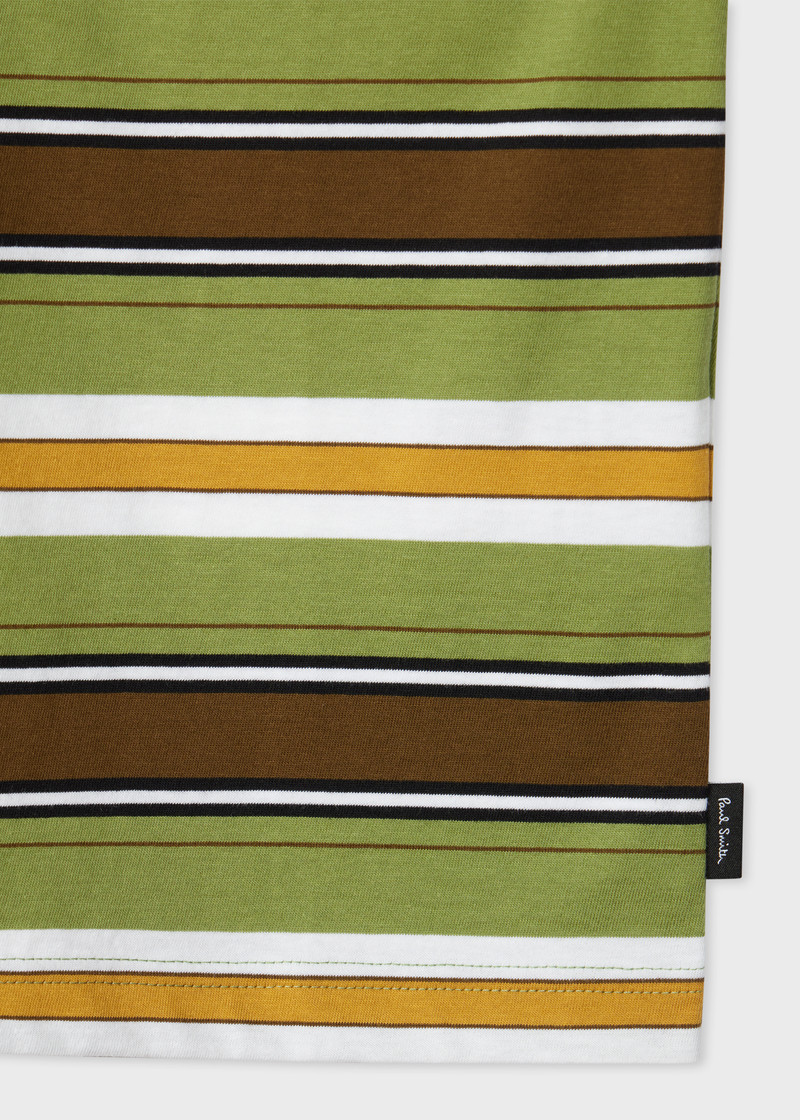 Paul Smith Light Green Stripe T-Shirt outlook