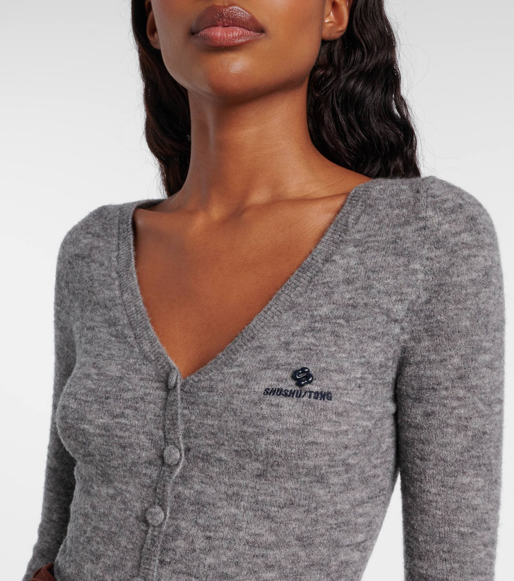 Logo wool-blend bodysuit - 4
