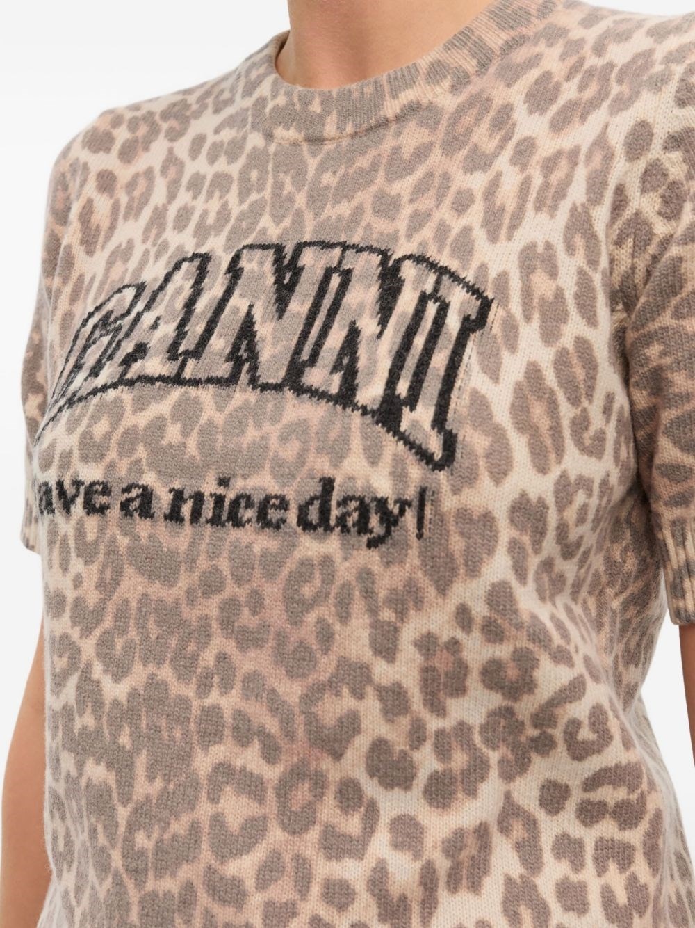 Logo wool t-shirt - 3
