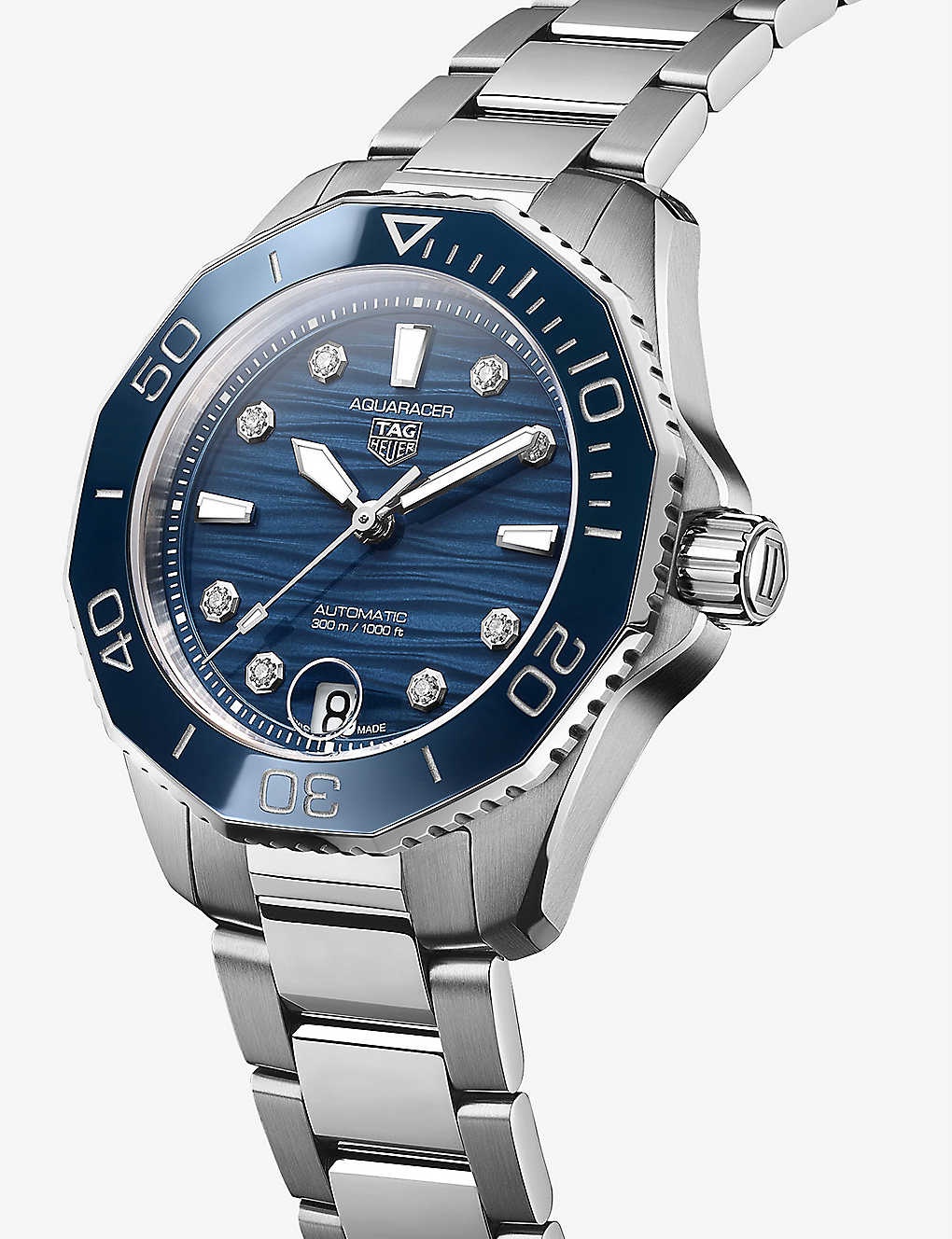 WBP231B.BA0618 Aquaracer stainless-steel and 0.078ct round-cut diamond automatic watch - 2