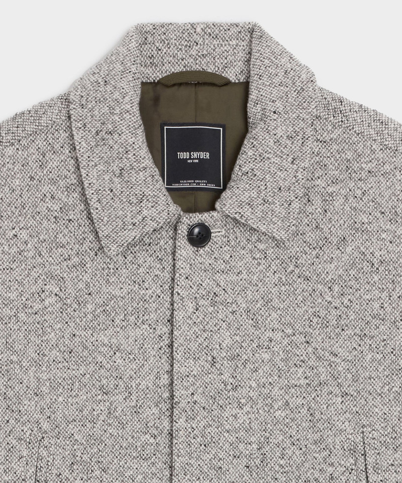 Italian Wool Donegal Car Coat 6