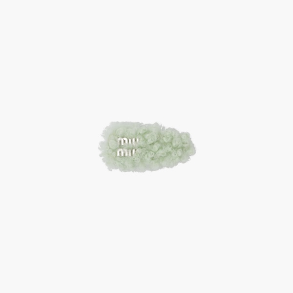 Shearling hair clip - 3