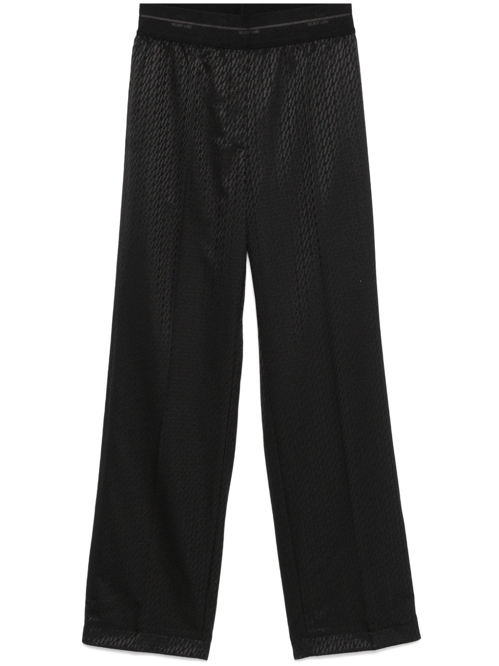 logo-jacquard trousers - 1