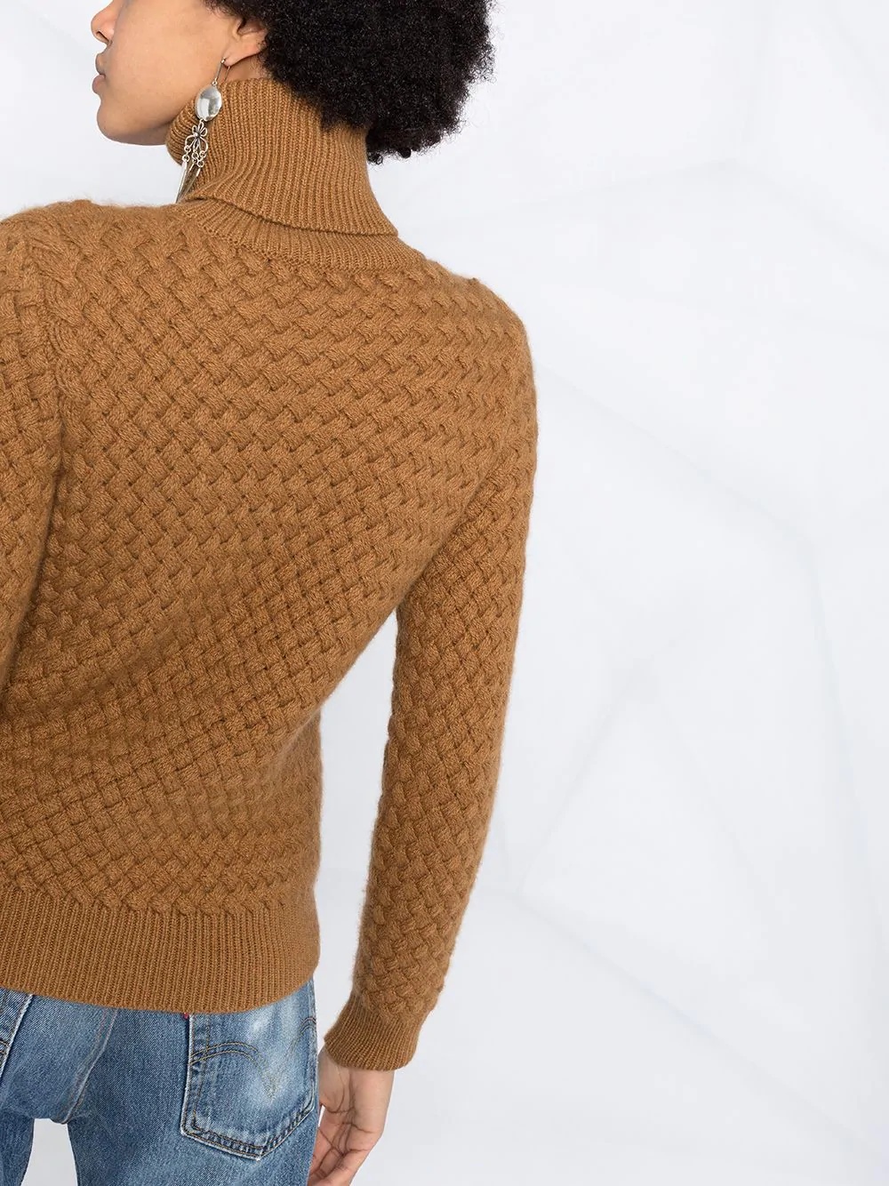 knitted turtleneck jumper - 3