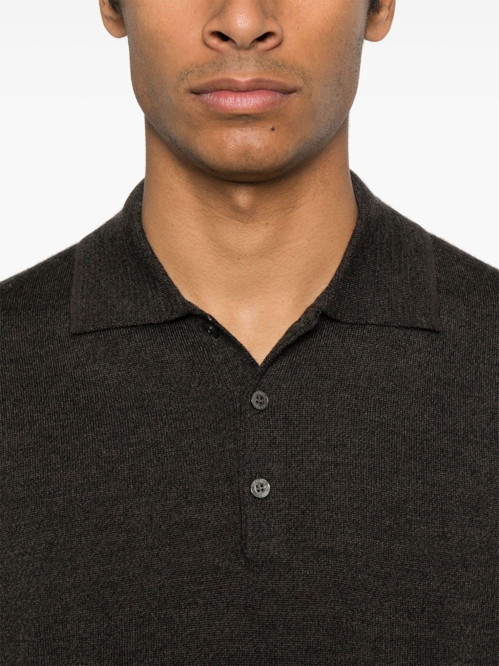 wool polo shirt - 4