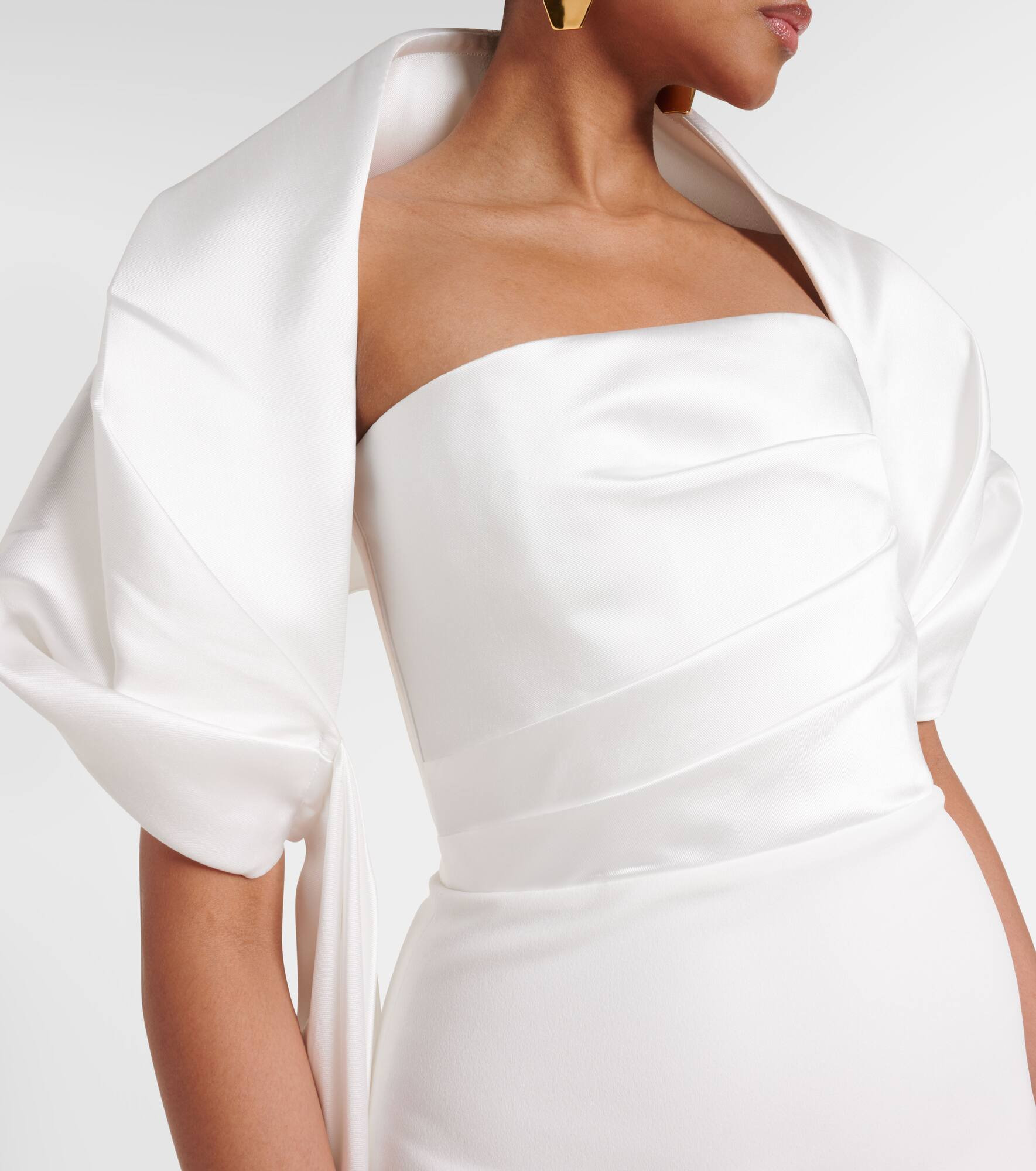 Vera satin bustier gown - 4