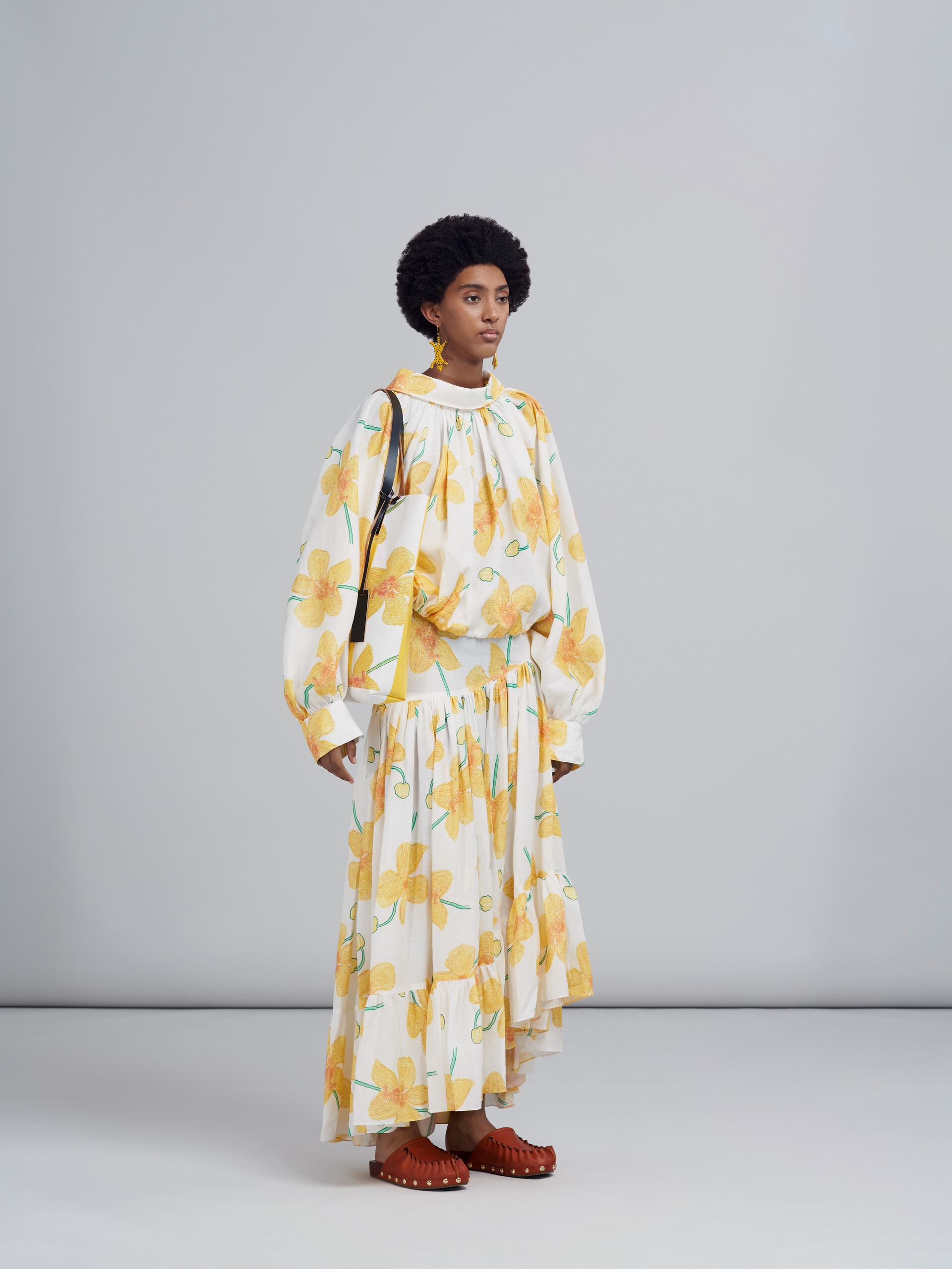 ORCHIDS PRINT RAMIÈ SKIRT - 5