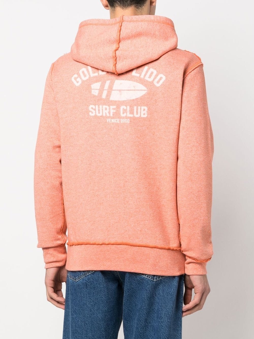 logo-print drawstring hoodie - 4
