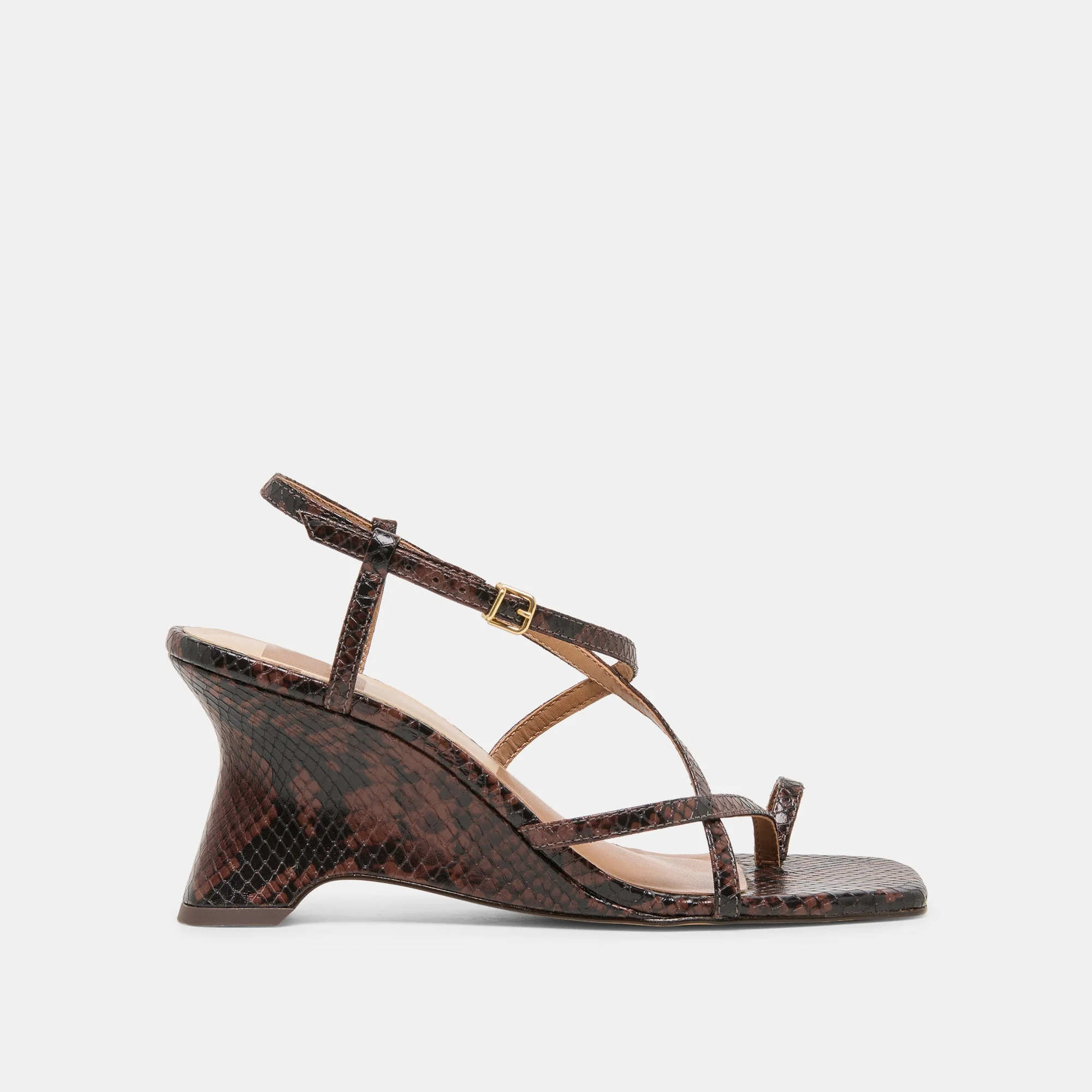AYLEE WEDGES JAVA EMBOSSED LEATHER - 1