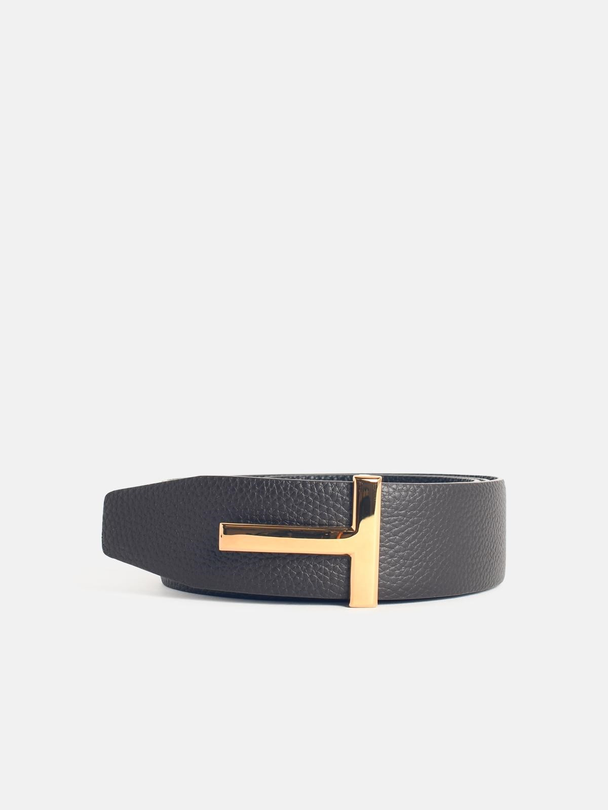 BROWN LEATHER BELT - 1