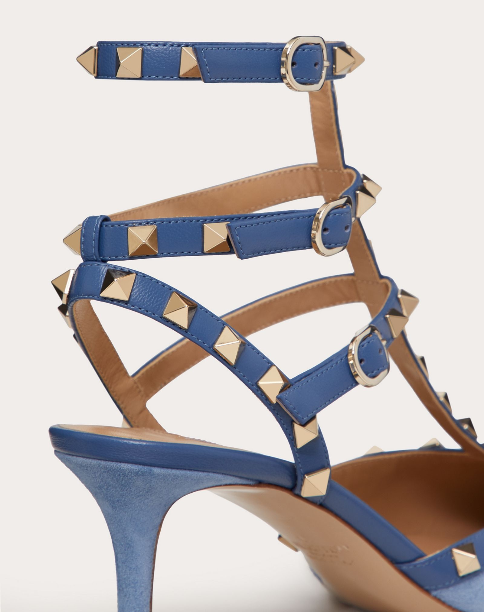 Rockstud Suede Ankle Strap Pump 65 mm - 5