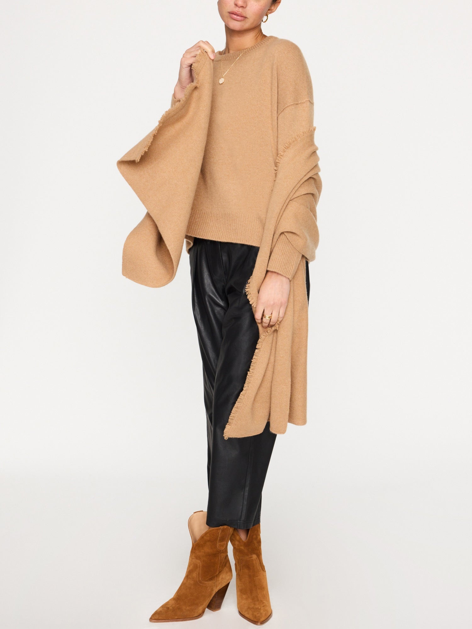 The Cashmere Fringe Wrap - 2