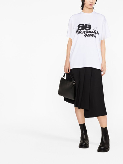 BALENCIAGA logo-print cotton T-shirt outlook