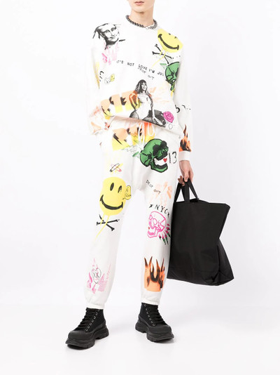 R13 graffiti-print track pants outlook