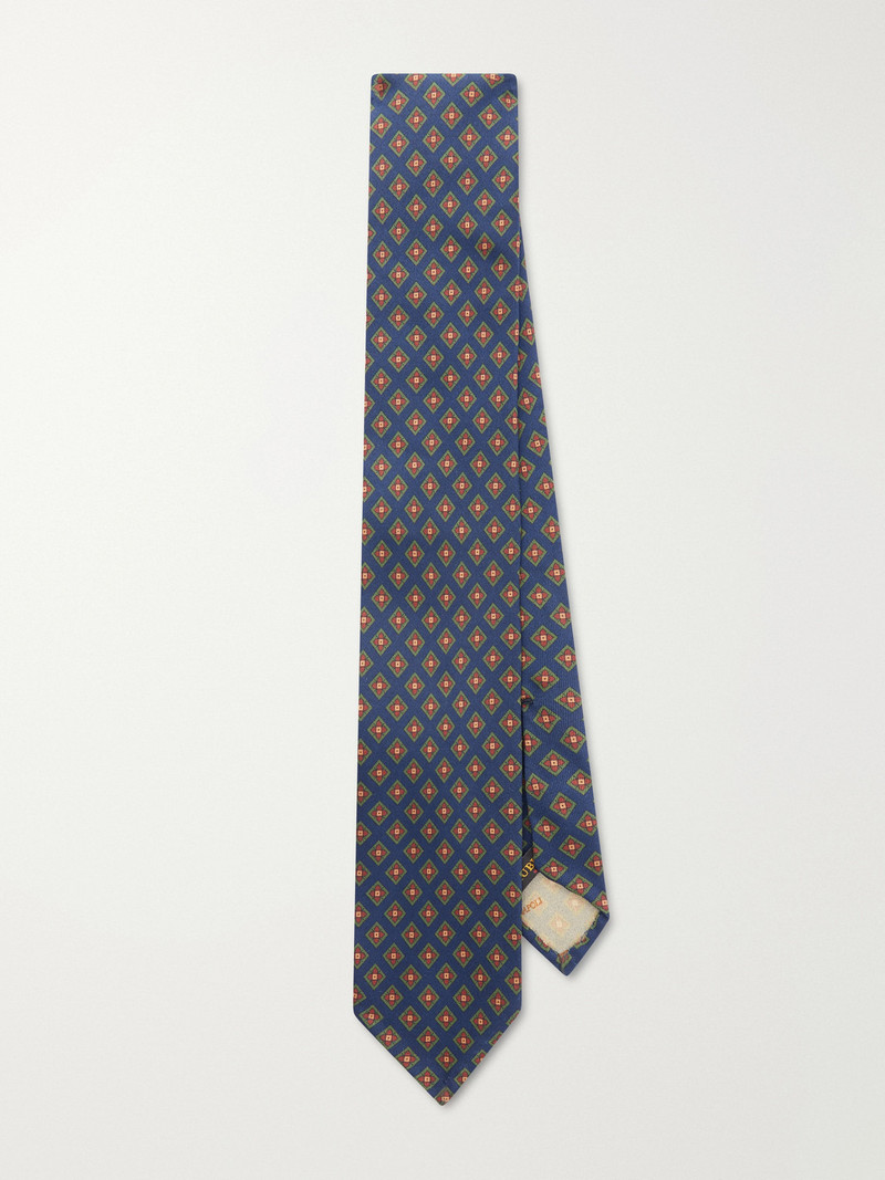 8cm Printed Silk-Twill Tie 1