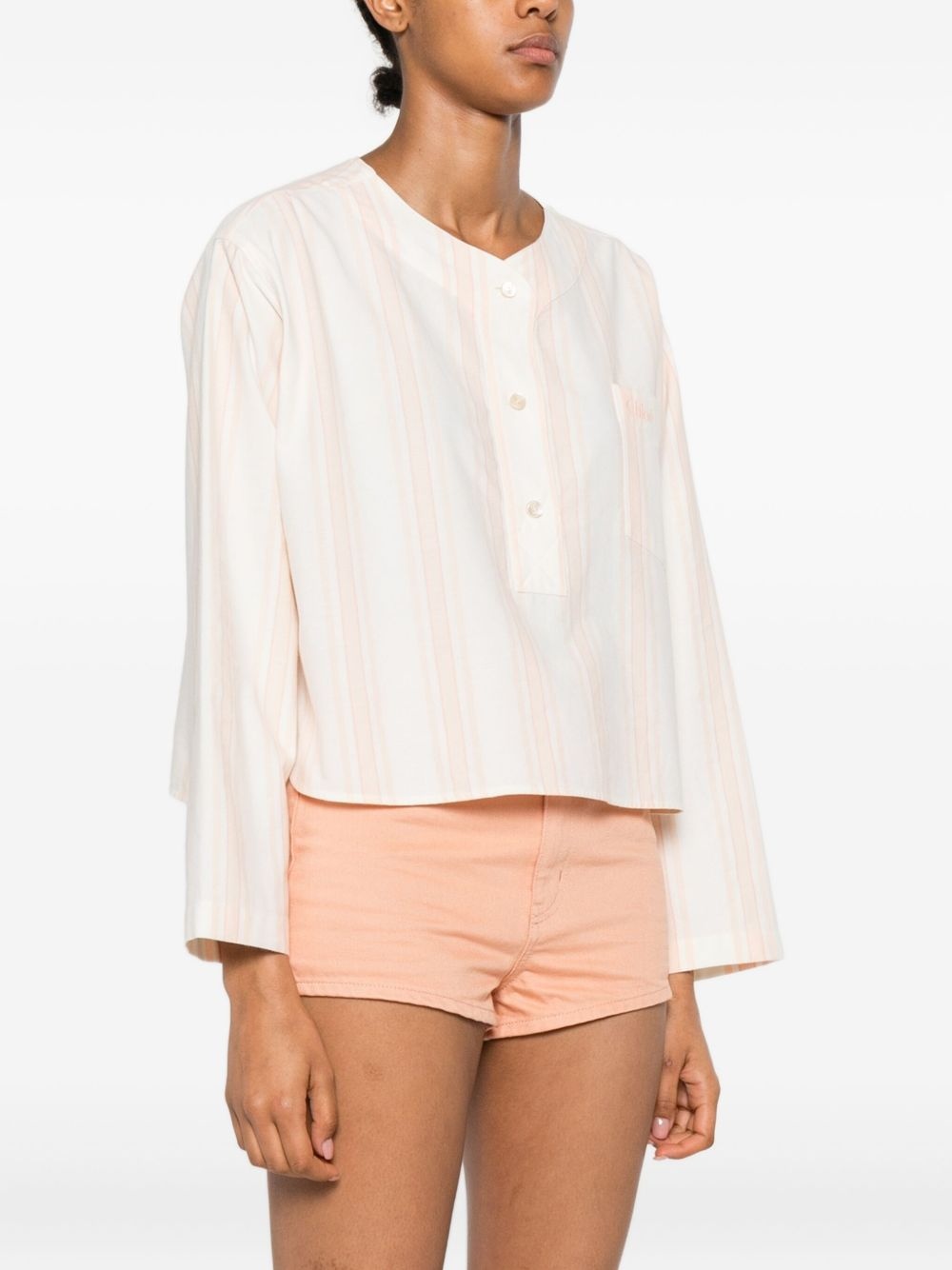 long-sleeve crop top - 3