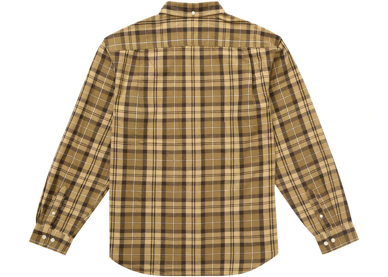 Supreme Supreme Plaid Flannel Shirt (FW24) Tan outlook