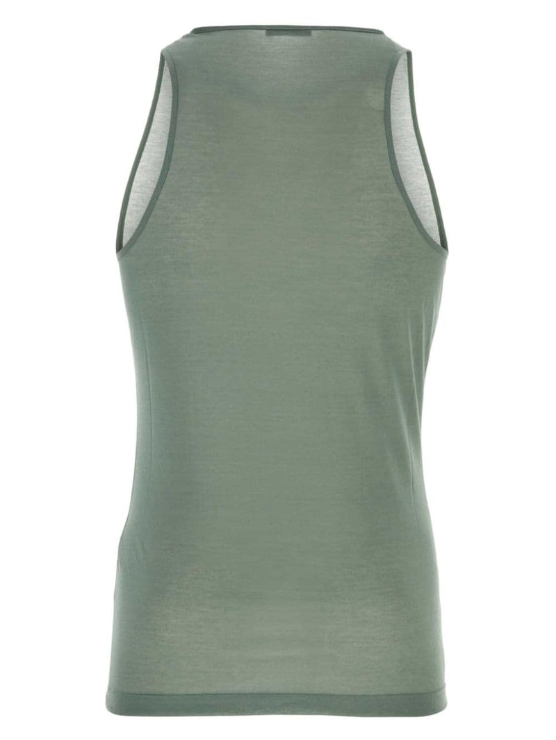 AMI Paris logo-embroidered tank top outlook