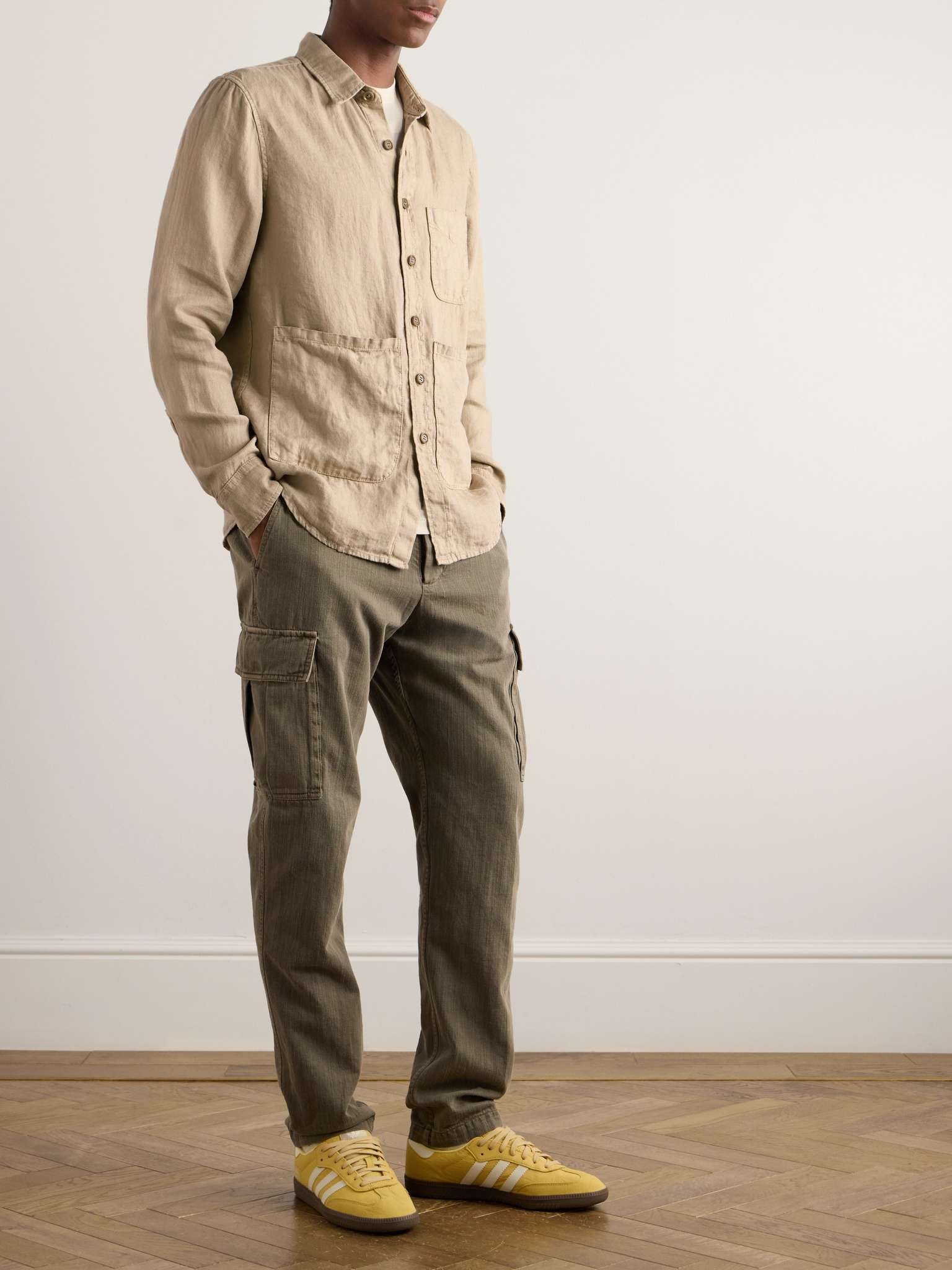 Button-Down Collar Hemp Shirt - 2