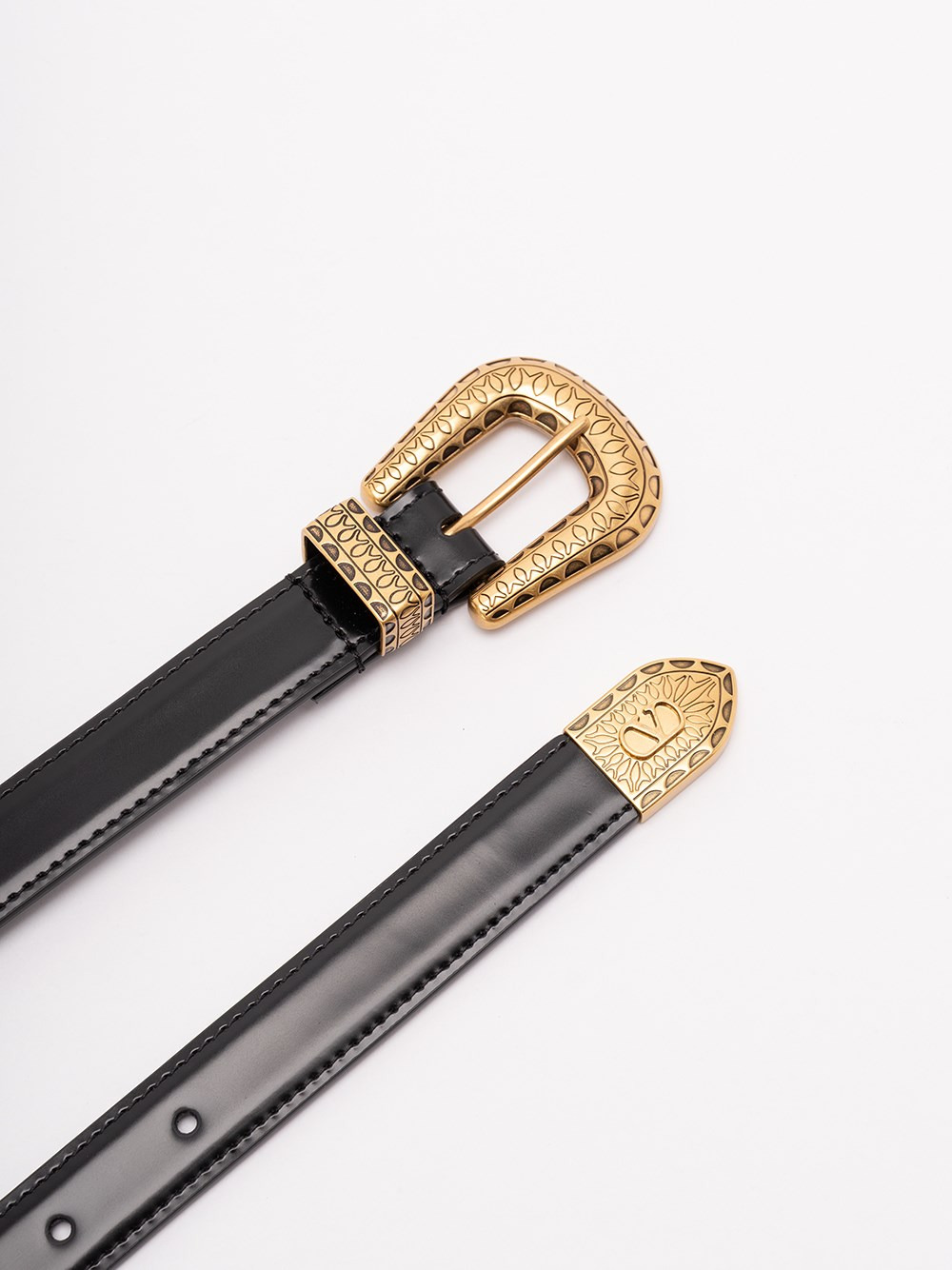 `VLogo Signature` Leather Belt - 2