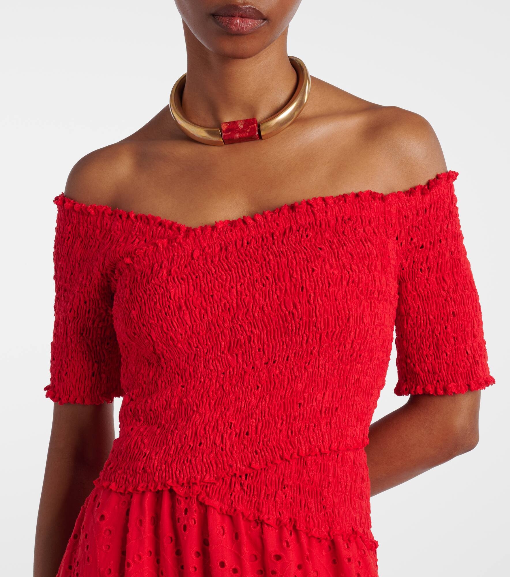 Soledad floral cotton maxi dress - 4
