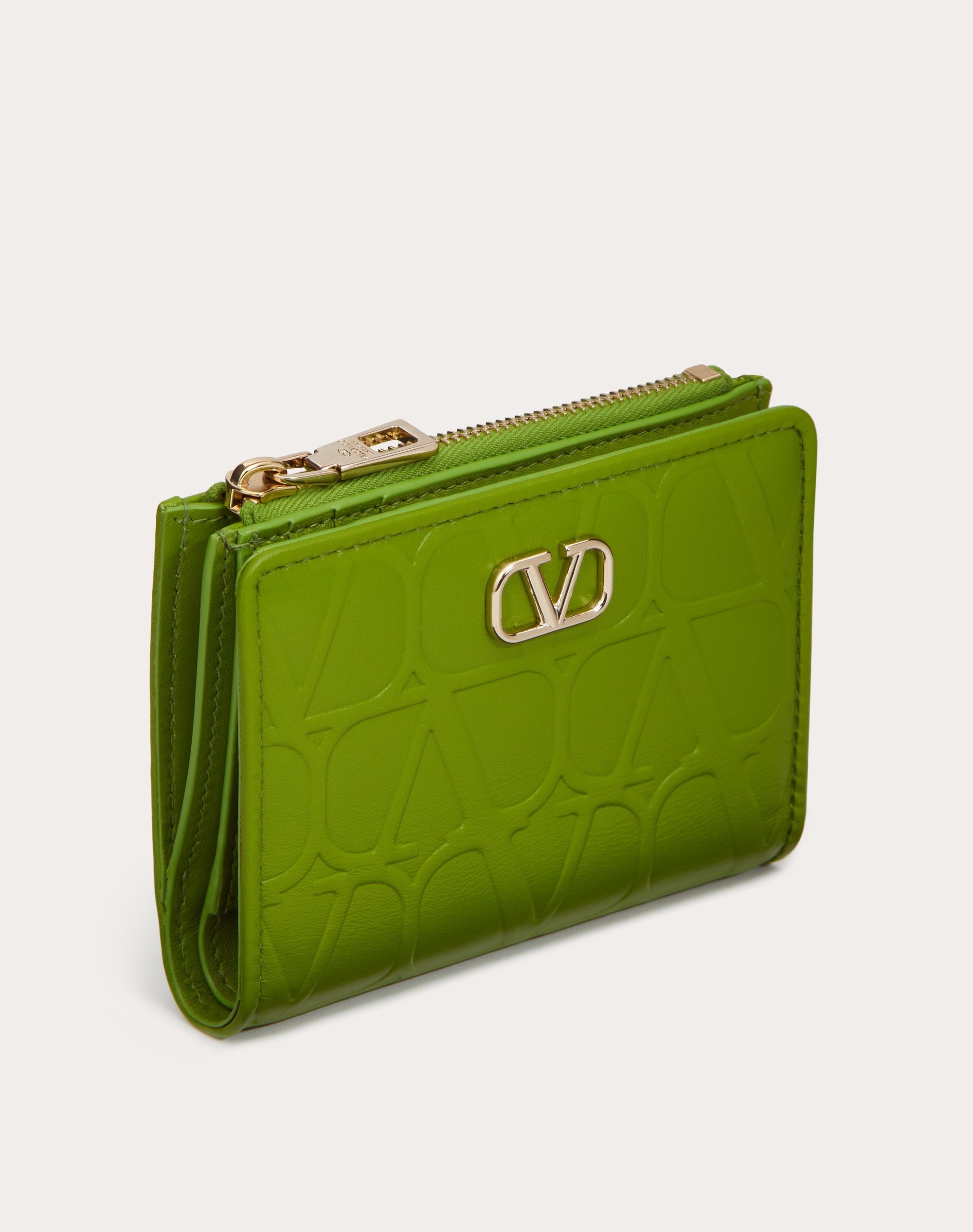 VALENTINO GARAVANI LEATHER TOILE ICONOGRAPHE WALLET IN CALFSKIN - 4