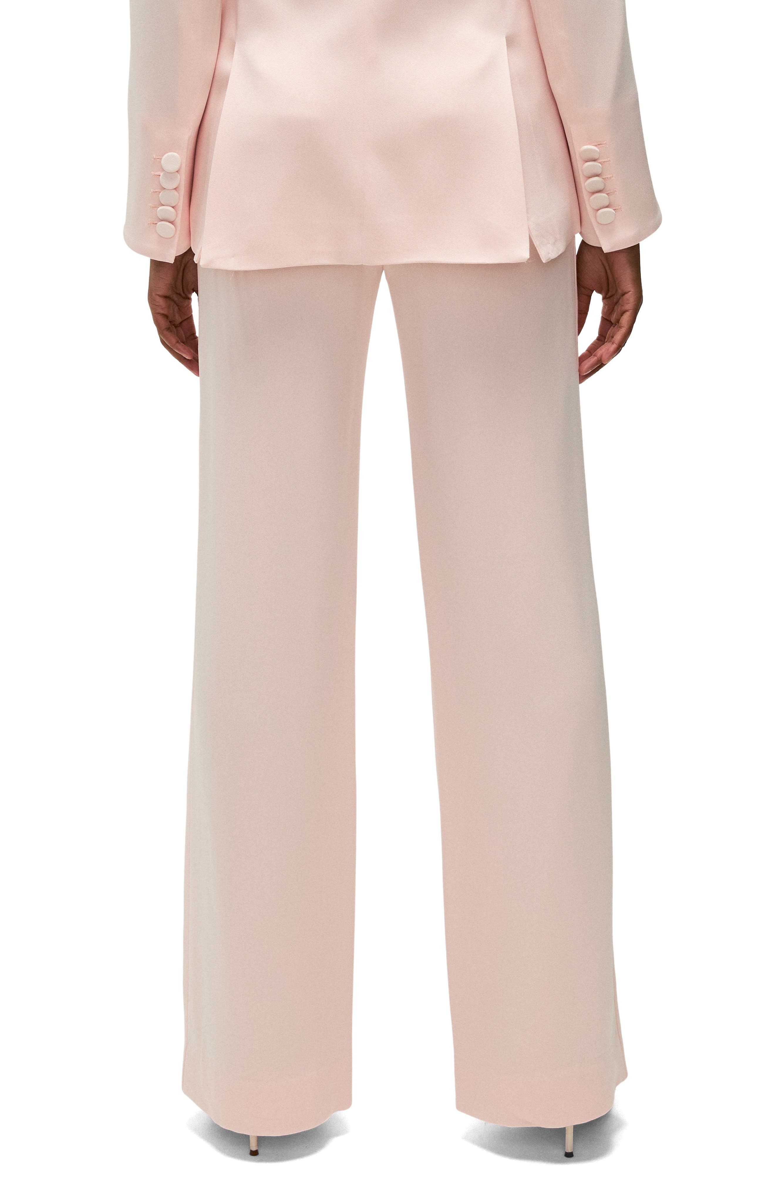 Veronica Beard Ronin Wide Leg Pants in Pink Shell at Nordstrom - 2