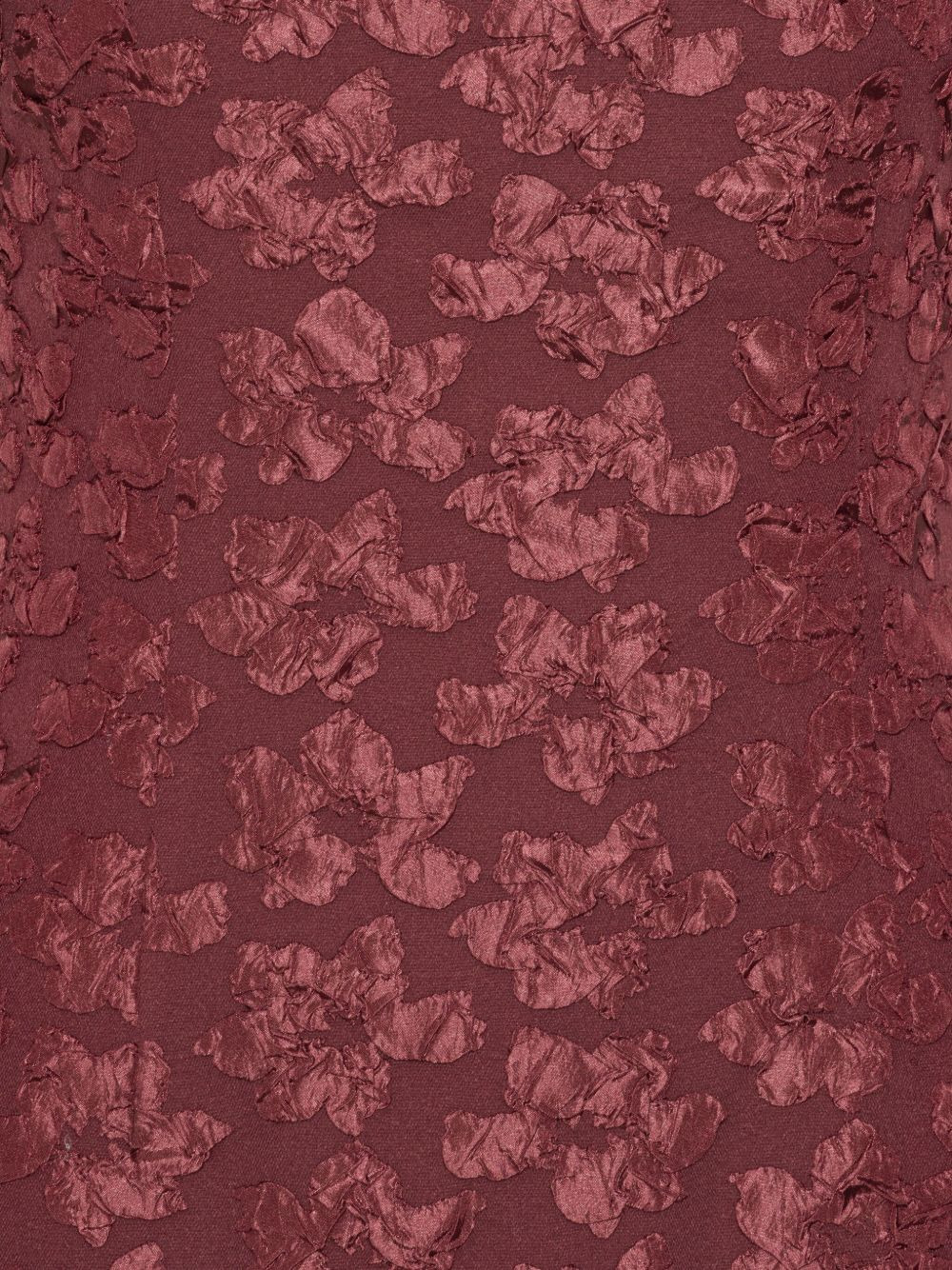 puff-sleeve jacquard midi dress - 5