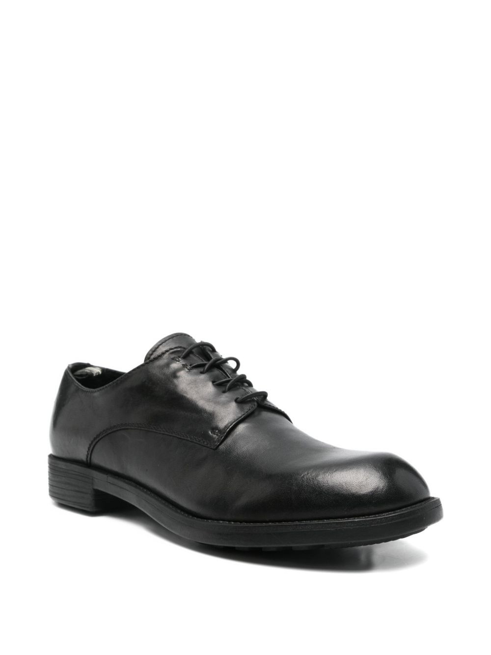 lace-up leather derby shoes - 2