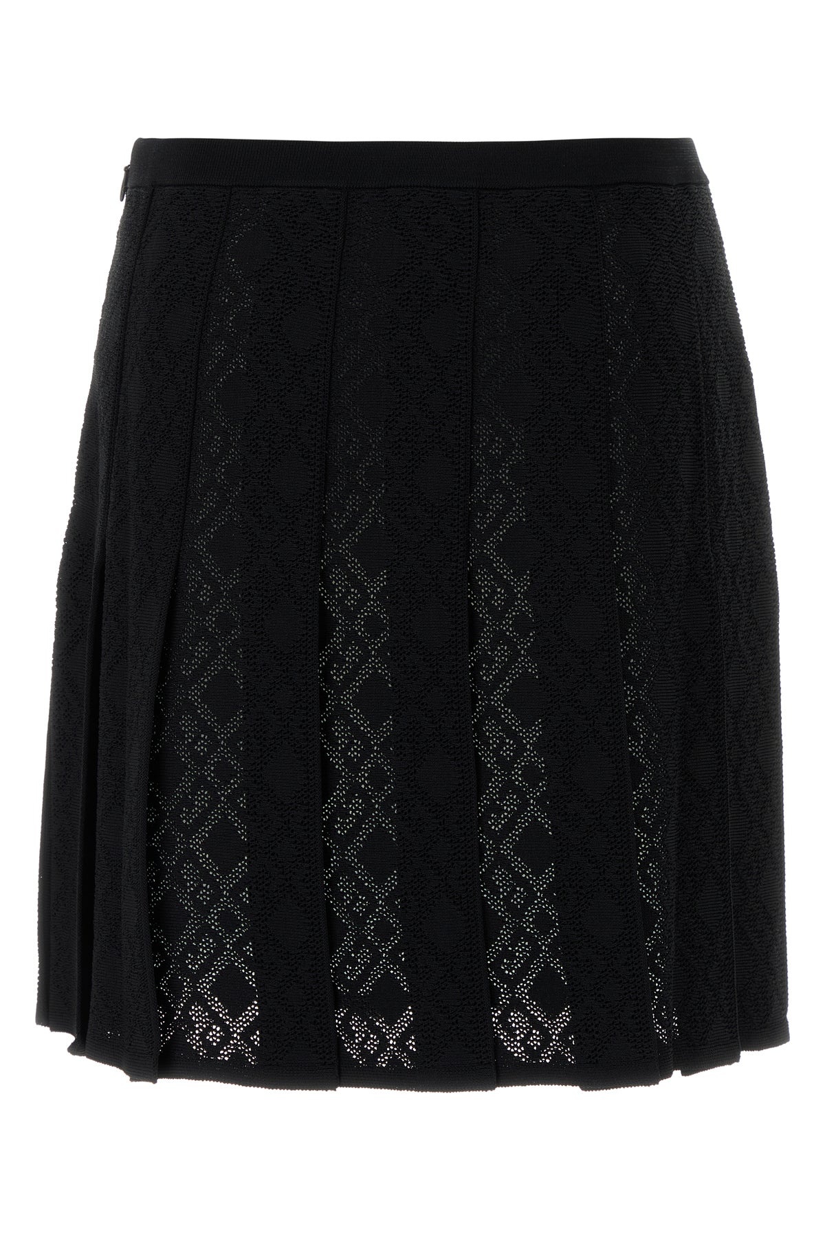 Black viscose blend skirt - 2