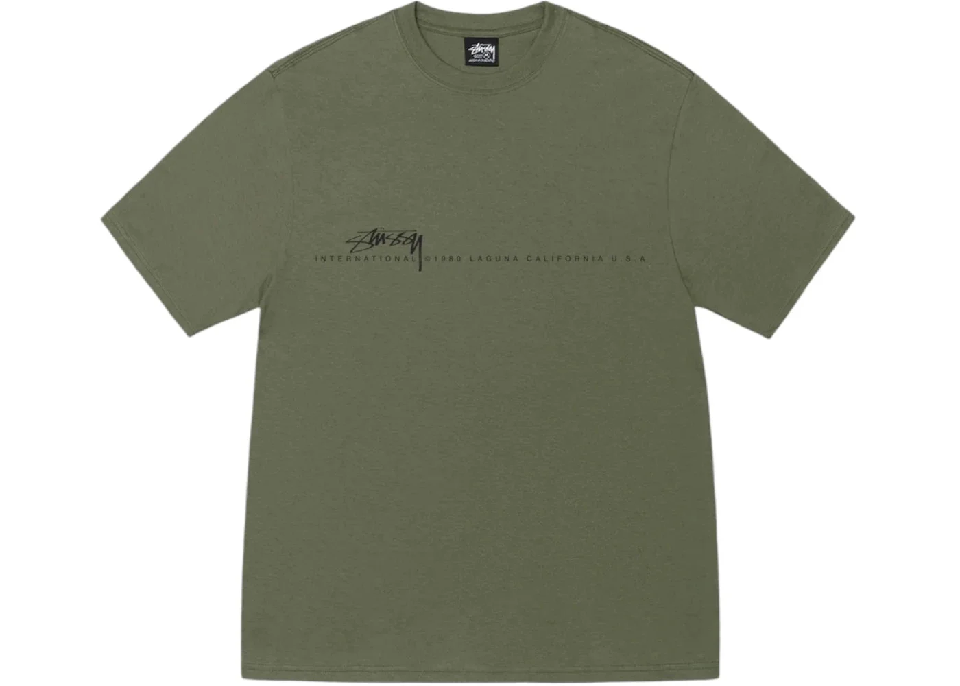 Stussy Smooth 80 Tee Olive - 1