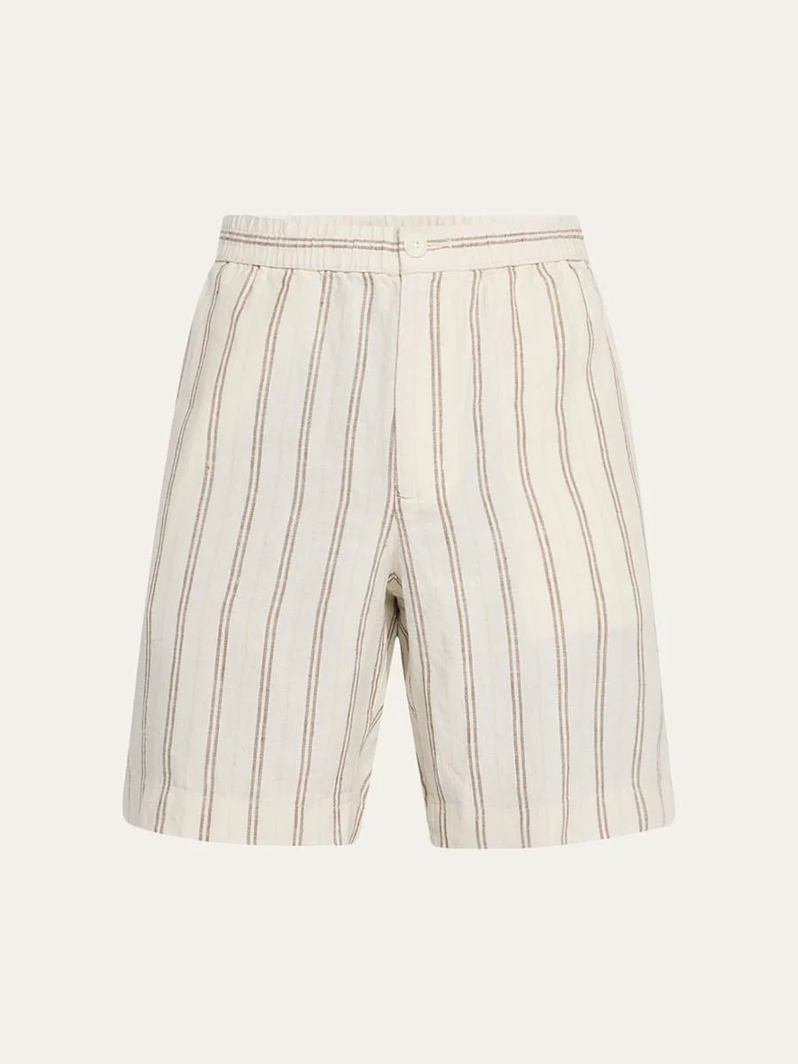 Men's Mesa Stripe Hemp Beach Shorts - 1