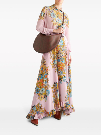 Etro floral-print silk maxi skirt outlook