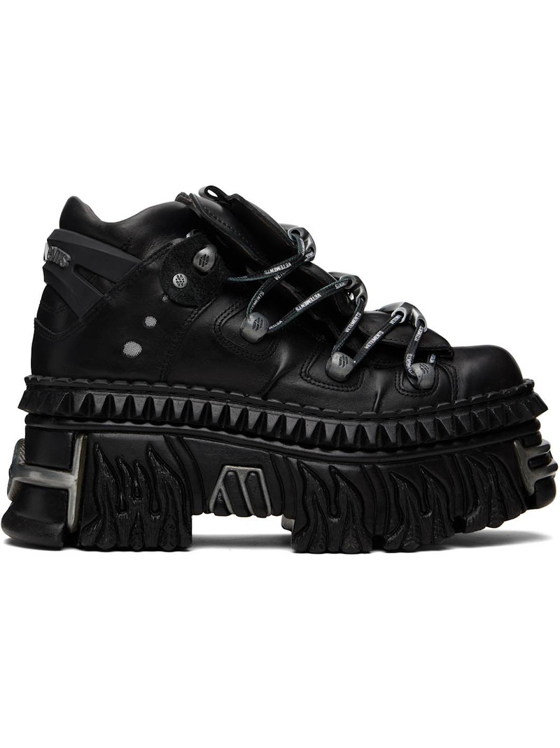 Black New Rock Edition Fire Platform Sneakers 1