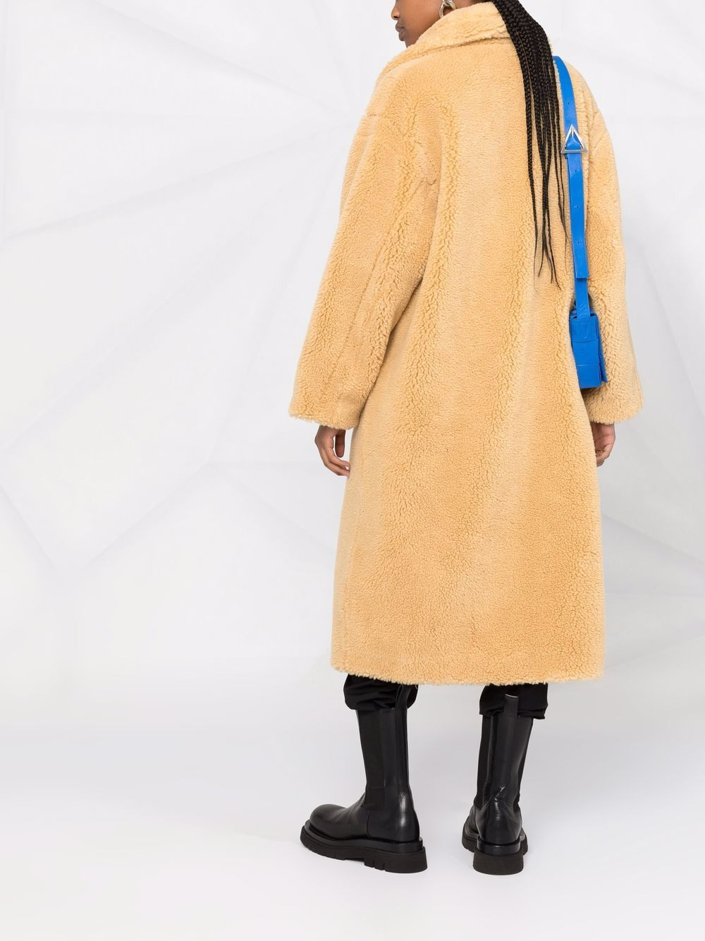 midi faux-fur coat - 4