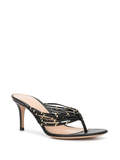 Gianvito Rossi beaded detail stiletto heel sandals outlook