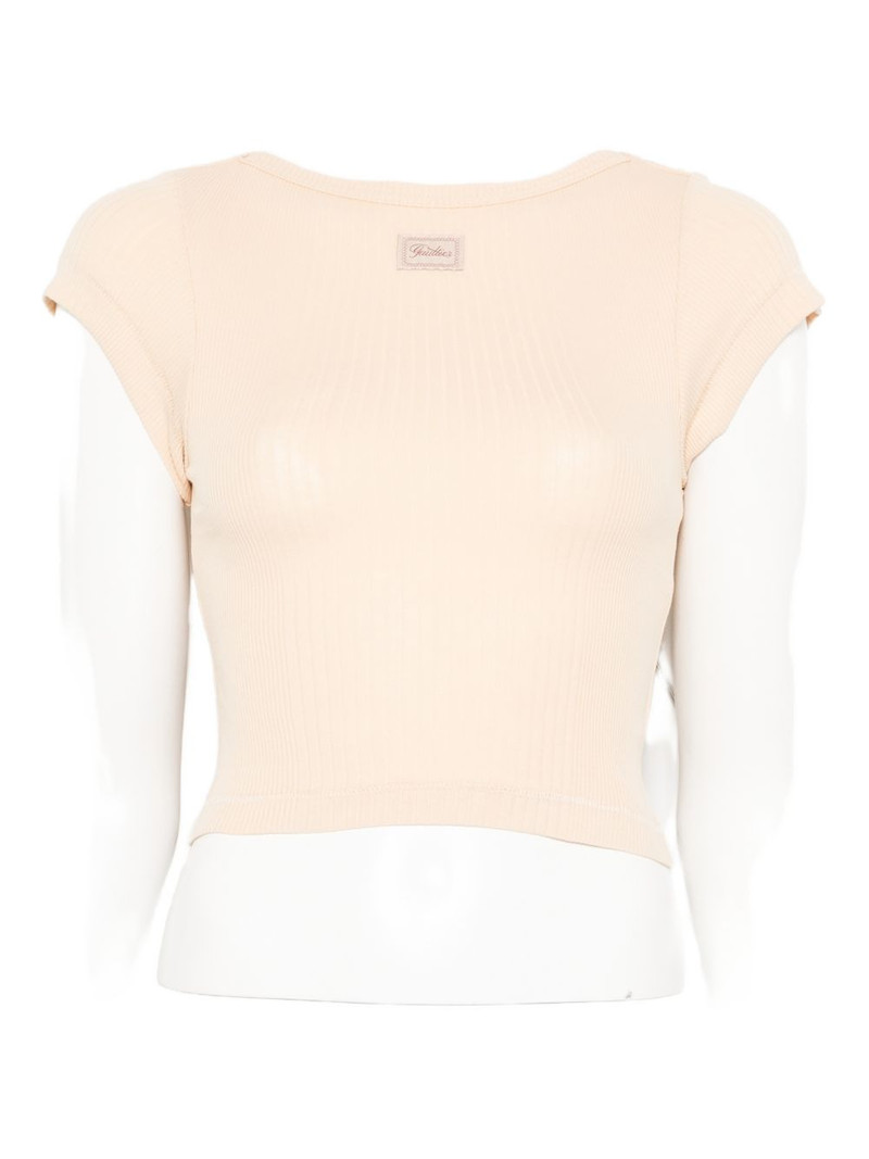 Jean Paul Gaultier ribbed short-sleeve T-shirt outlook