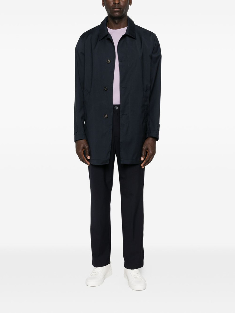 Herno button-front raincoat outlook