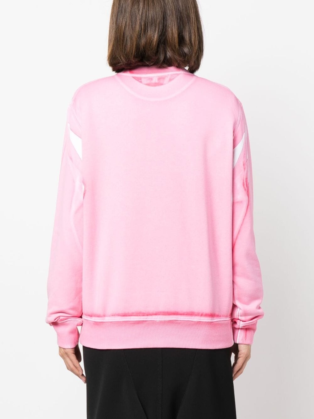embroidered-logo crew-neck sweatshirt - 4