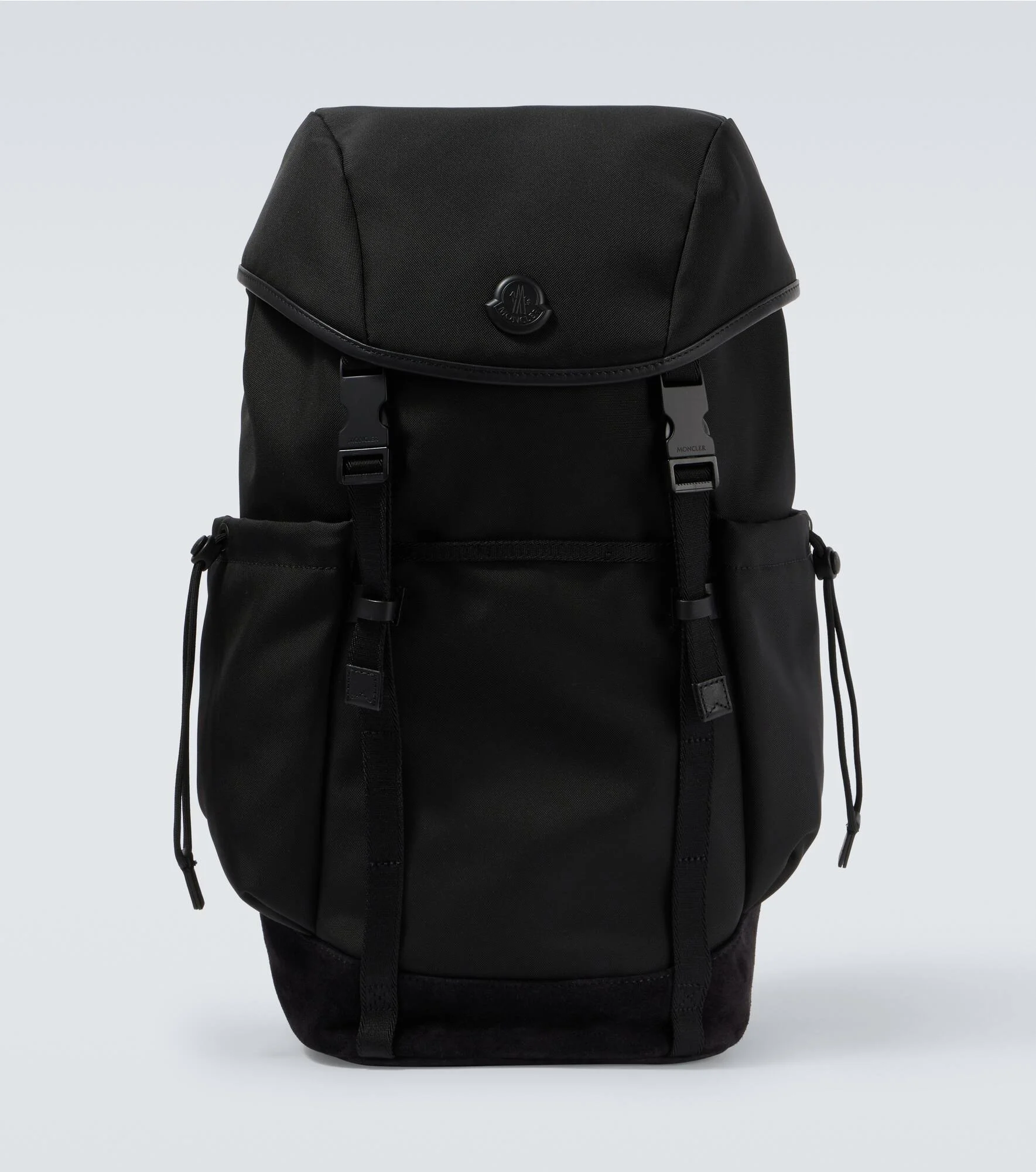 Leather-trimmed backpack - 1