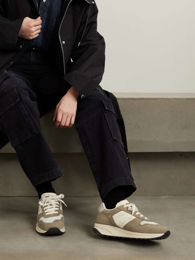Common Projects Track suede, shell and mesh sneakers outlook