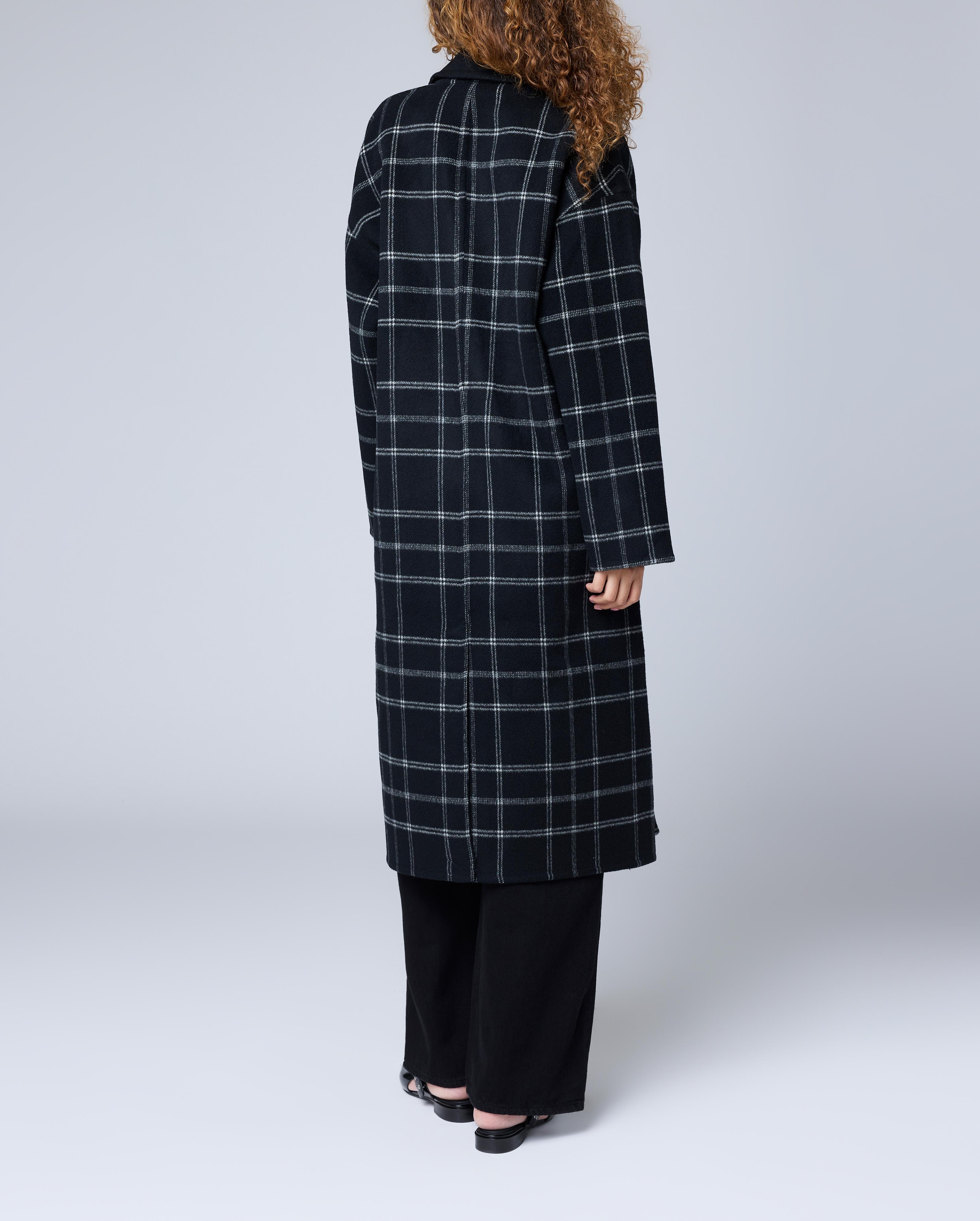 Thea Plaid Wool Coat - 2