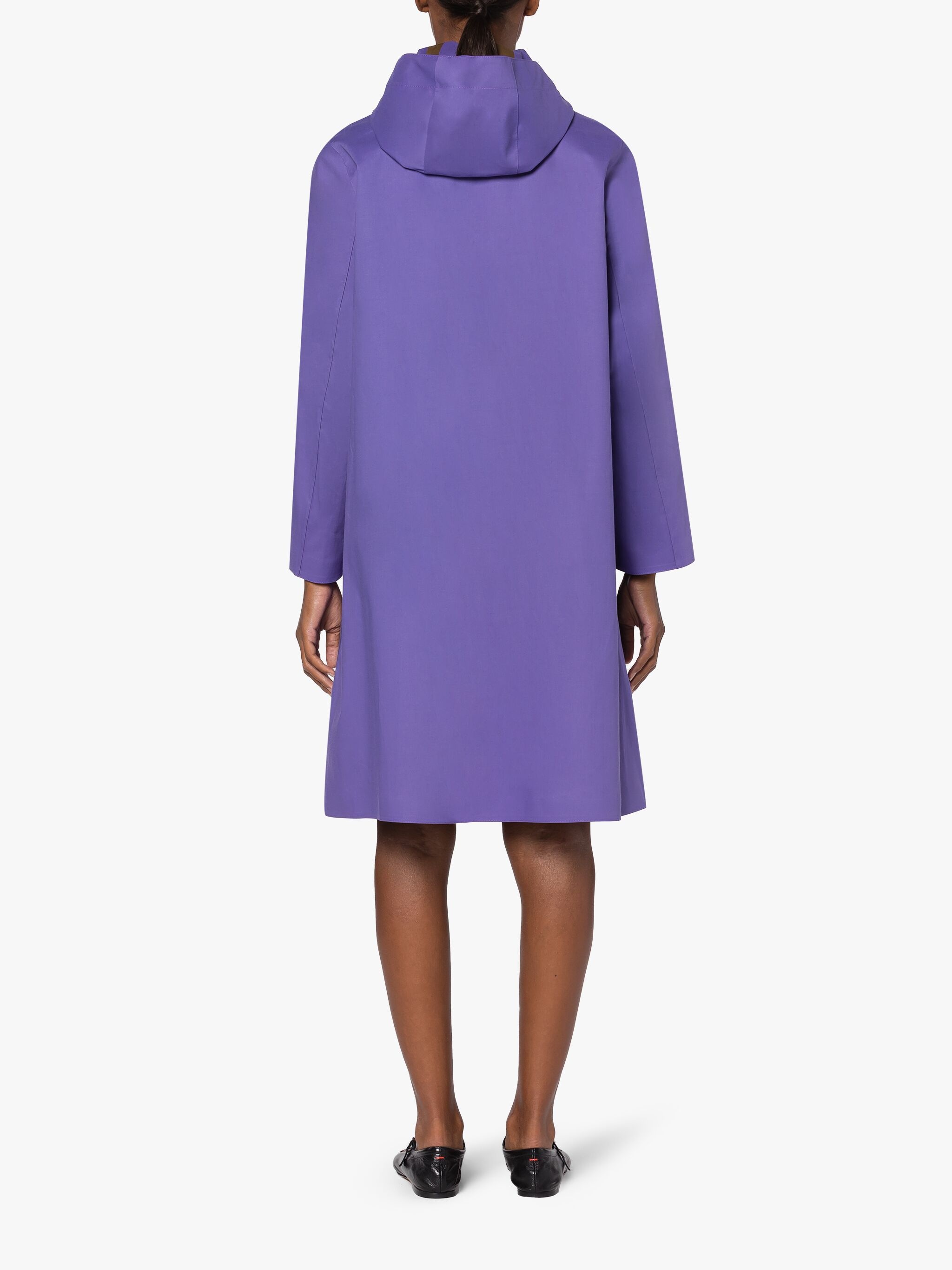 WATTEN PURPLE BONDED COTTON COAT - 4