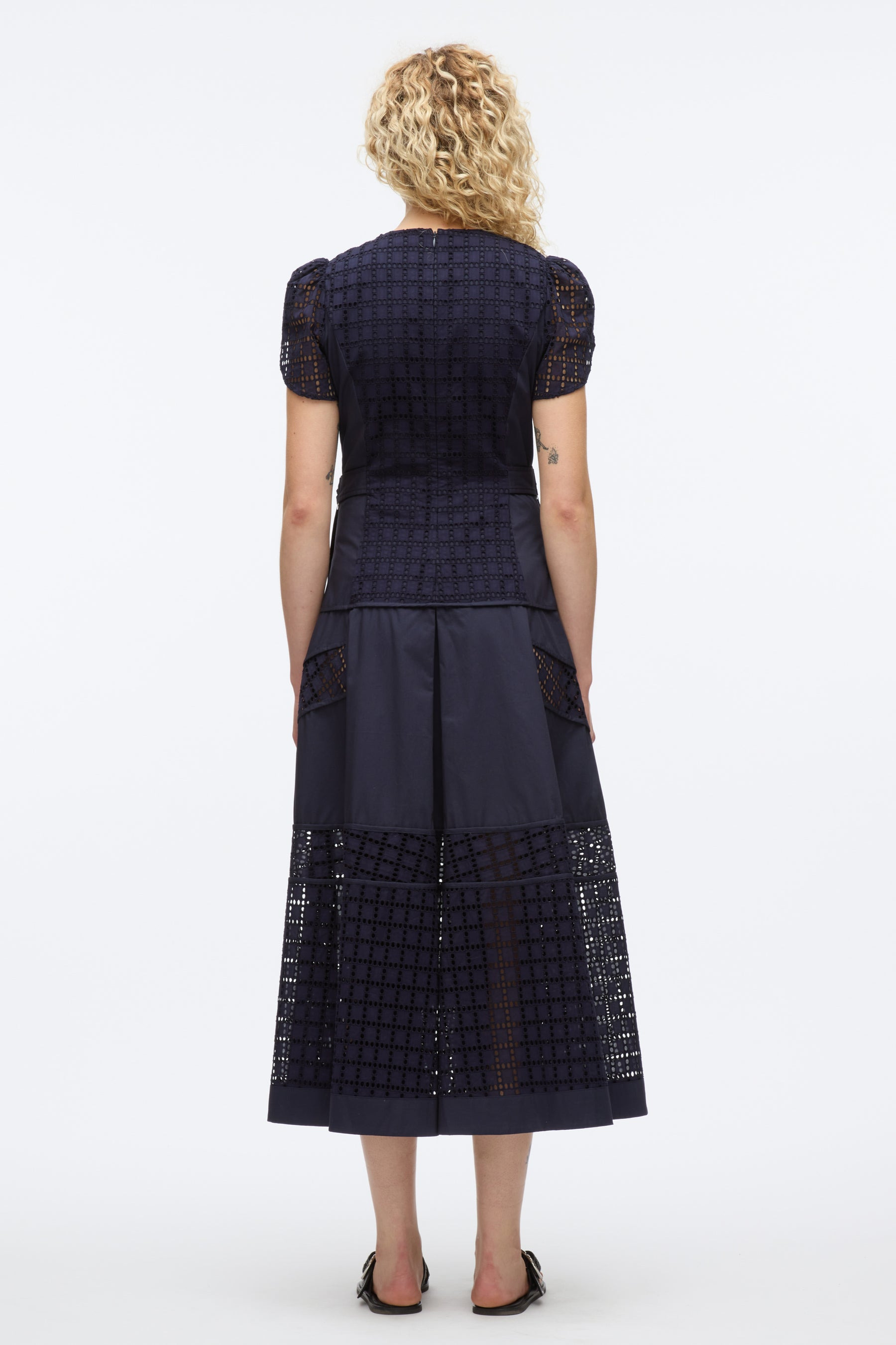 Broderie Anglaise Tulip Dress - 4