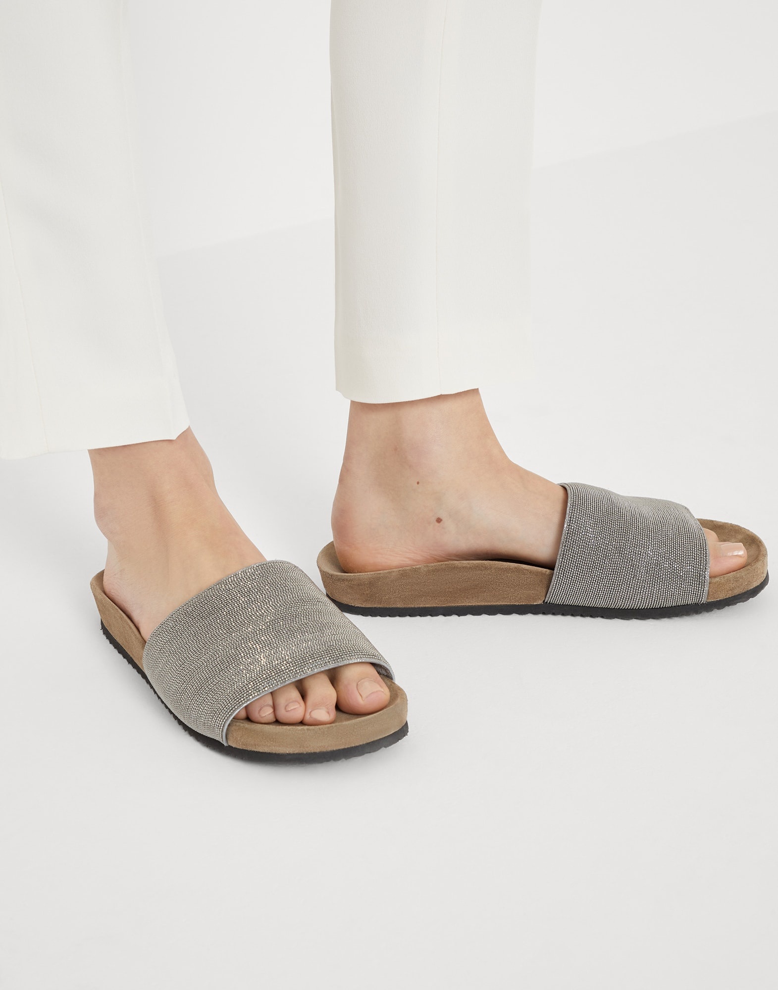 Precious slides in suede - 4