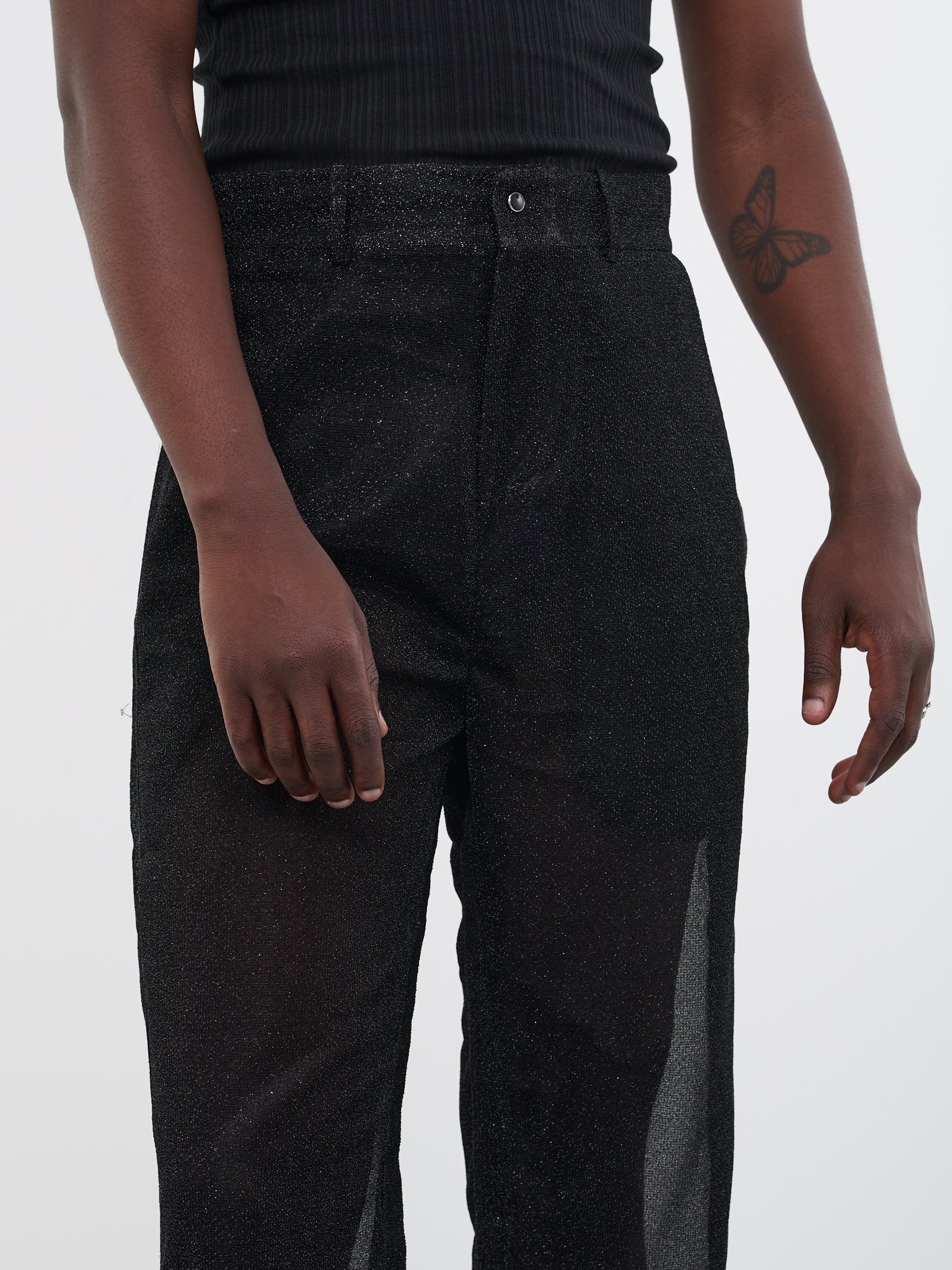 Sparkle Silk Velour Trousers - 4