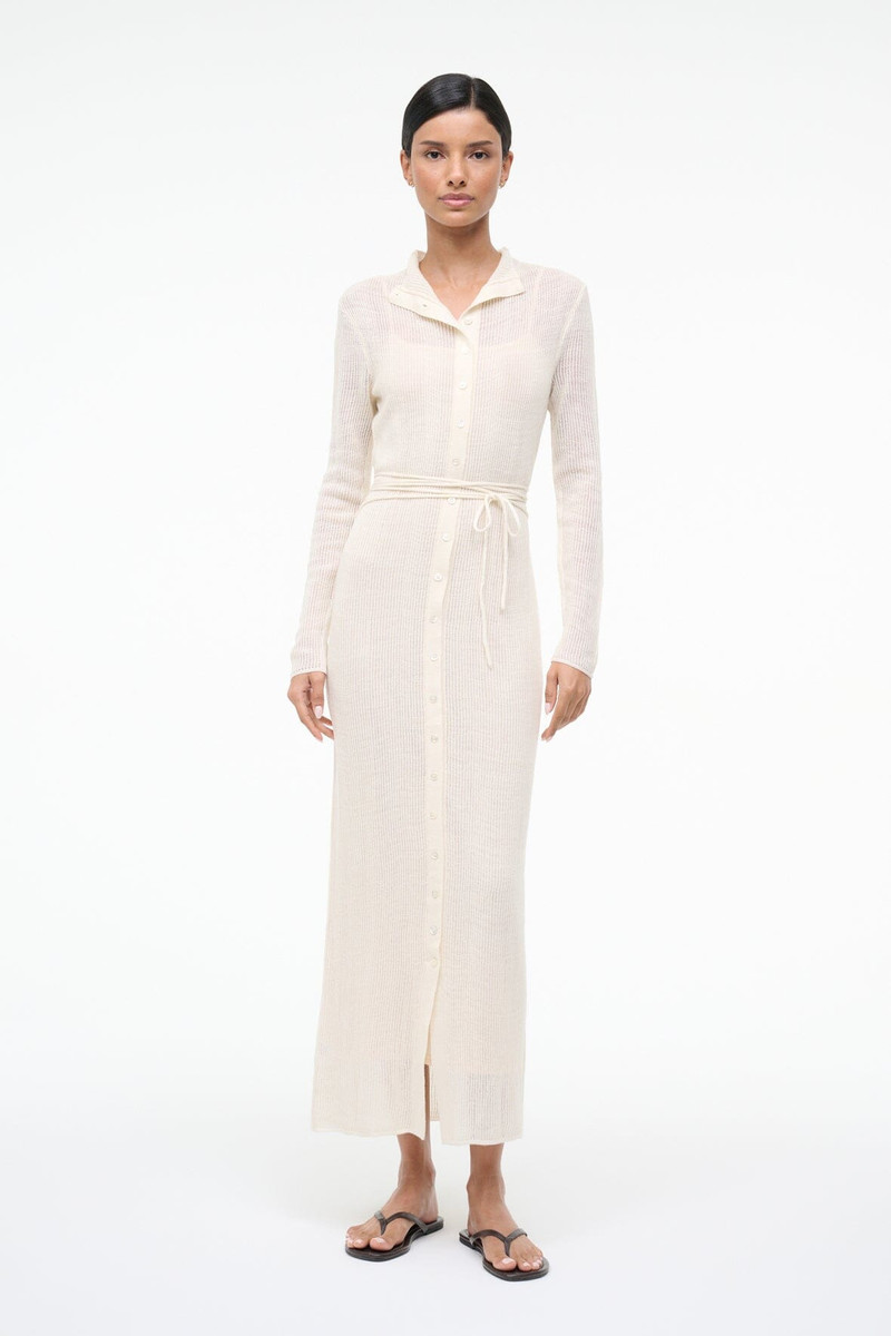 STAUD MARIANNE DRESS IVORY 4