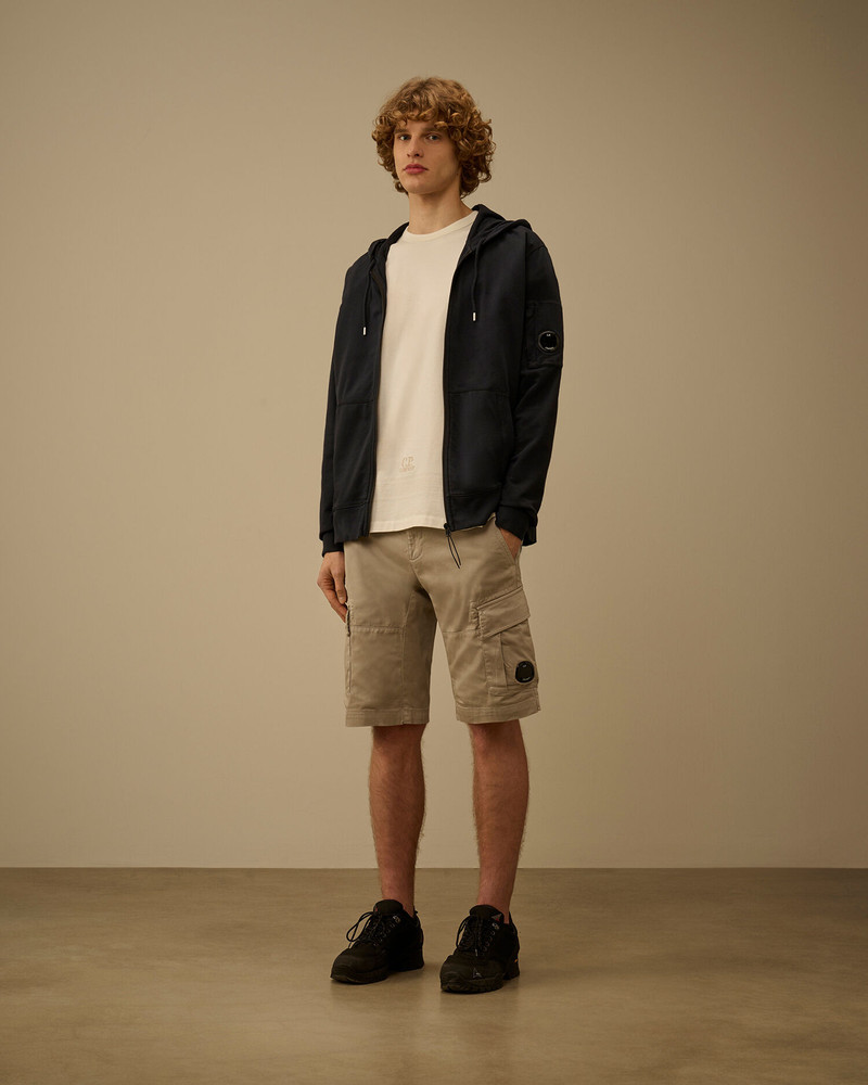 C.P. Company Light Fleece Zip Hooded Lens Sweatshirt outlook