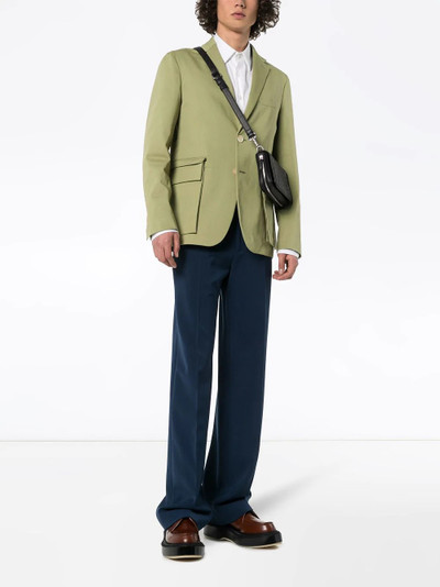 FENDI detachable pocket stretch-cotton blazer outlook