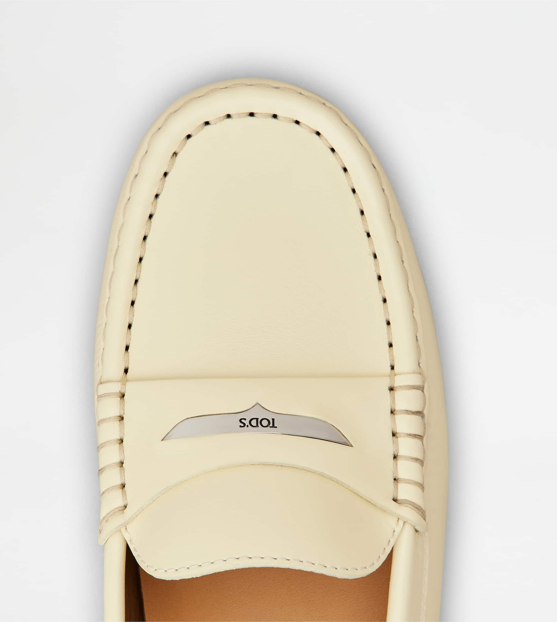 GOMMINO DRIVING SHOES IN LEATHER - YELLOW - 5